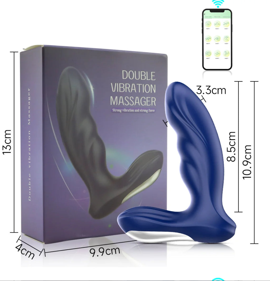 Amoura Anal Vibrator, Dual Motor, App & Remote Control, Couples Toy, Waterproof IPX6 – anal vibrator