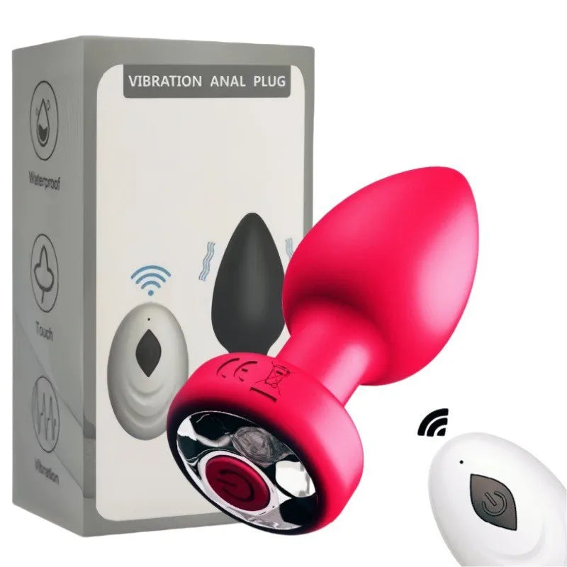 Amoura Anal Vibrator, Personal Massager, Vibrating, Remote Control, Silicone, Waterproof – waterproof vibrator