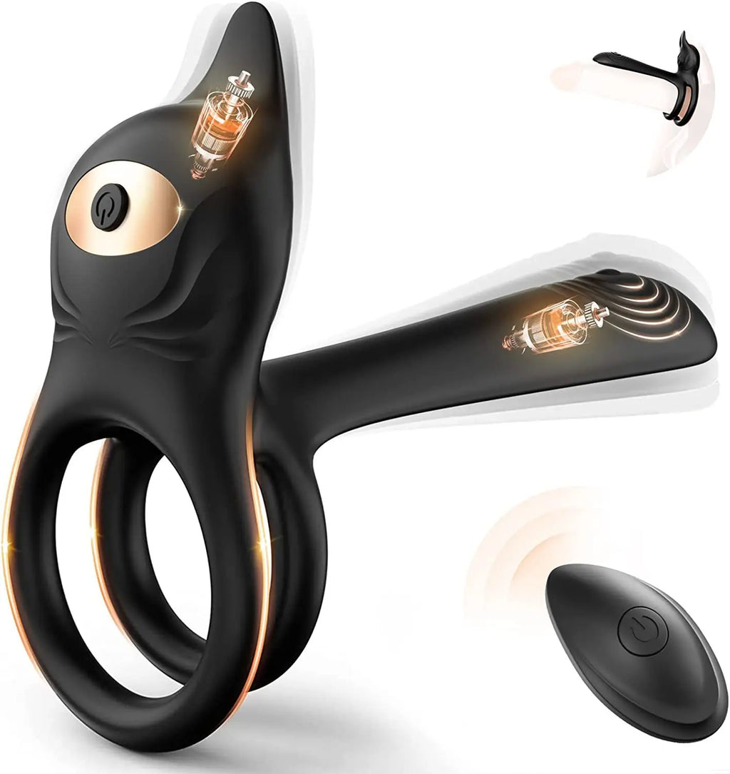 Amoura Cock Ring, Vibrating, 10 Modes, Men's, App-Controlled, Silicone – app control vibrator