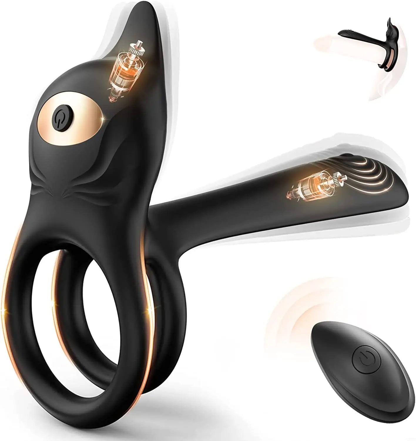 Amoura Cock Ring, Vibrating, 10 Modes, Men's, App-Controlled, Silicone – app control vibrator