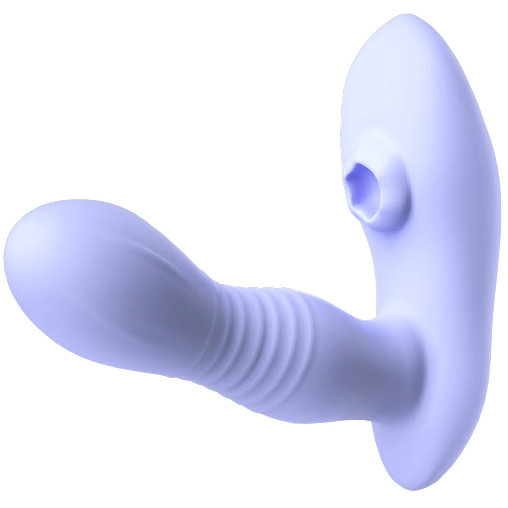 Amoura G-Spot & Clitoral Wearable Vibrator, Thrusting & Suction, Women's, App-Controlled, Medical-Grade Silicone, IPX7 Waterproof – app-controlled vibrator
