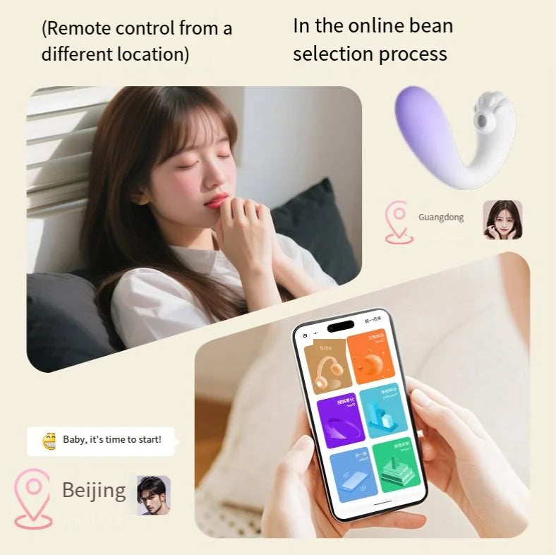 Amoura Clitoral & G-Spot Suction Vibrator, App-Controlled, Women's – waterproof intimate massager