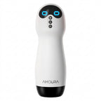 Amoura Male Masturbator Cup, Stroker, Vibrating & Frequency Conversion, TPE, Realistic Texture