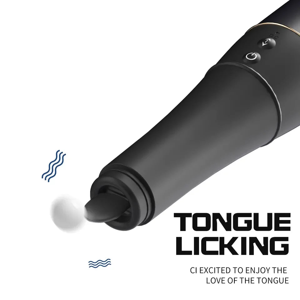 Amoura Baseball Bat (confirmed in title and specification section), 2-in-1 Vibrating & Licking (dual mechanism confirmed), Medical-Grade Silicone (confirmed in spec table), Waterproof (fully – waterproof dildo