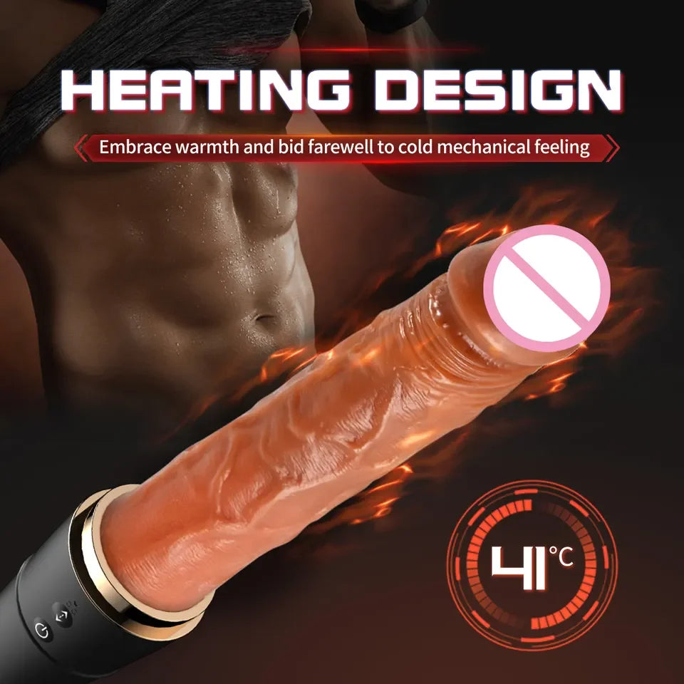 Amoura Baseball Bat (confirmed in title and specification section), 2-in-1 Vibrating & Licking (dual mechanism confirmed), Medical-Grade Silicone (confirmed in spec table), Waterproof (fully – dual function dildo