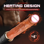 Amoura Baseball Bat (confirmed in title and specification section), 2-in-1 Vibrating & Licking (dual mechanism confirmed), Medical-Grade Silicone (confirmed in spec table), Waterproof (fully – dual function dildo