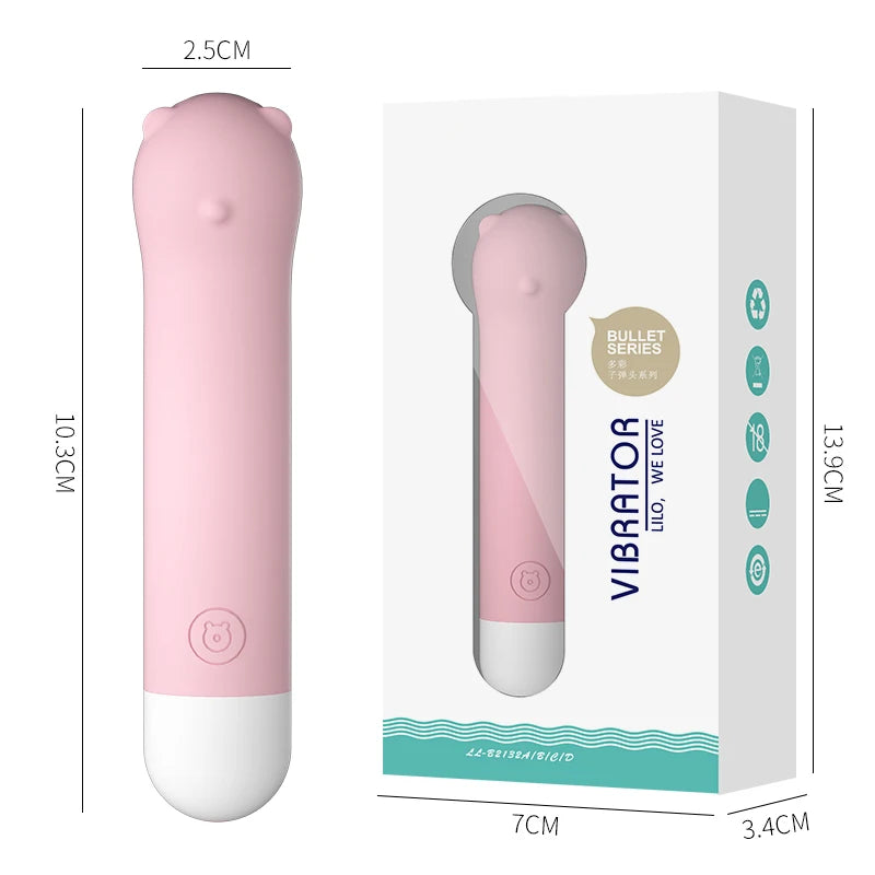 Amoura Clitoral & G-Spot Bullet Vibrator, 10-Mode, Women's, Silicone, Waterproof – rechargeable vibrator