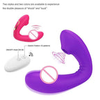 Amoura Clitoral & G-Spot Wearable Vibrator, Personal Massager, Vibrating & Suction, Women's, Remote Control, Medical-Grade Silicone, Waterproof – dual stimulation massager