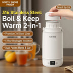 Electric Heating Cup Portable Stainless Steel Bottle Kettle 1L