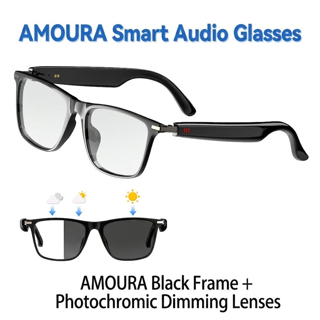 2026 New Cross-Border Hot-Selling Ai Translation Smart Glasses with Call Function, Photochromic Lenses, Bluetooth Wireless Music Glasses