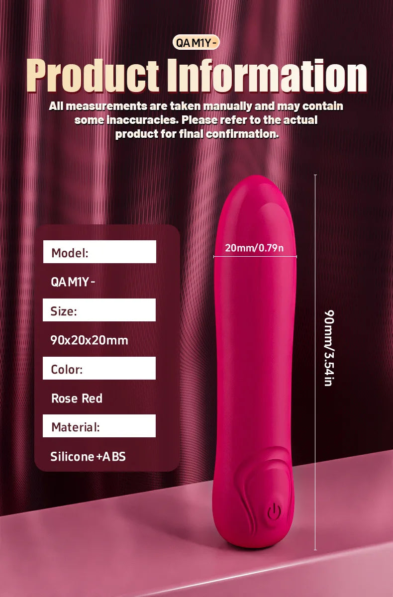 Amoura Clitoral Bullet Vibrator, 10-Mode, Personal Massager, Women's, Waterproof – clitoral stimulator