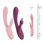 Amoura Clitoral & G-Spot Vibrator, Personal Massager, Vibrating, Women's, Silicone, Pink – rabbit vibrator