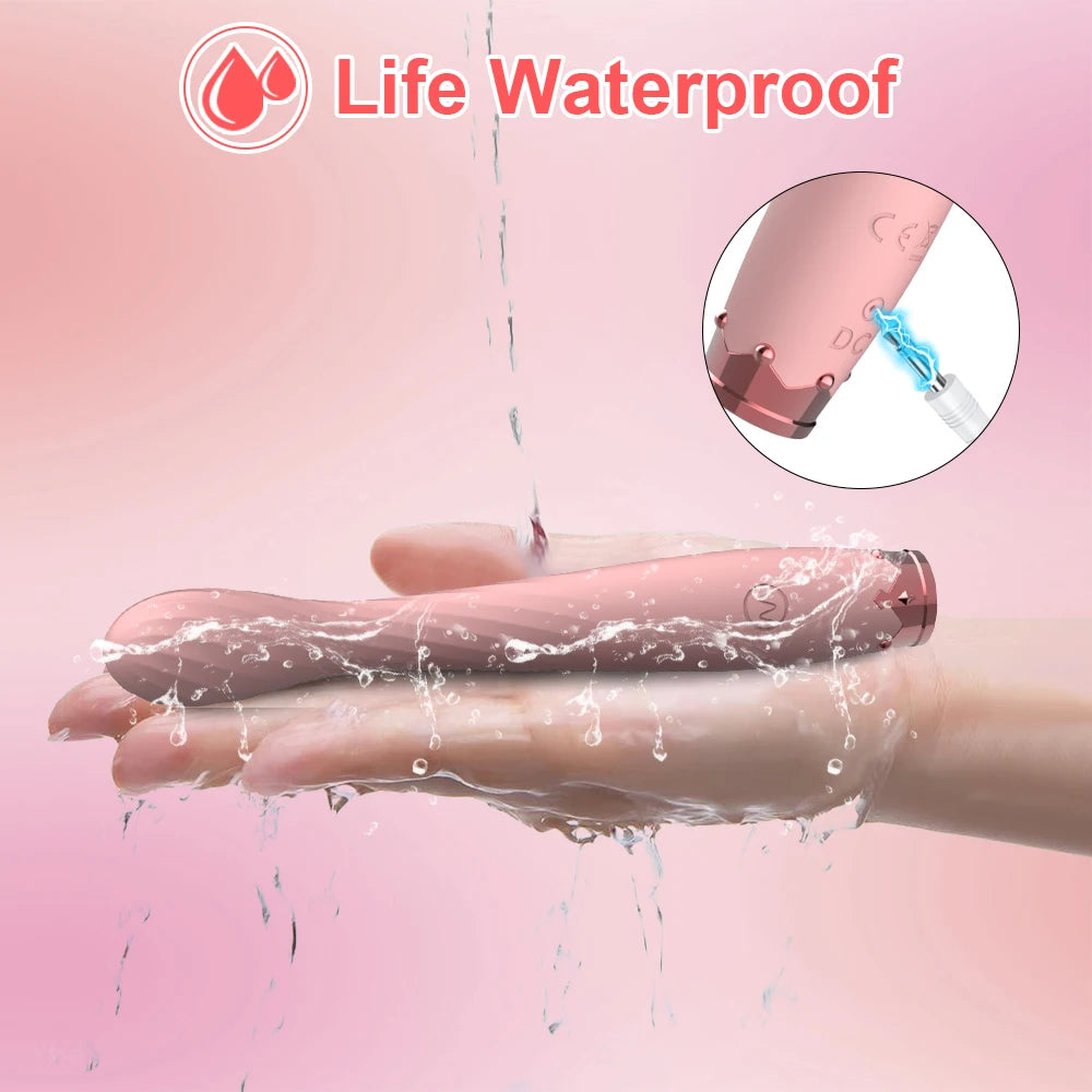 Amoura Clitoral & G-Spot Wand Vibrator, 10-Mode Vibrating, Women's, Silicone, Waterproof – wand vibrator