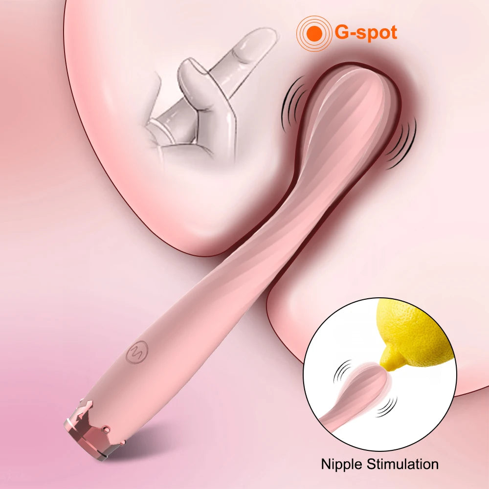 Amoura Clitoral & G-Spot Wand Vibrator, 10-Mode Vibrating, Women's, Silicone, Waterproof – silicone wand massager