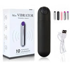 Amoura Clitoral & Vaginal Bullet Vibrator, Personal Massager, 10-Speed Vibrating, Women's, ABS, Waterproof – Clitoral & Vaginal Bullet Vibrator
