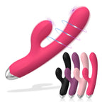 Amoura Clitoral Vibrator, Personal Massager, Dual Motor Vibrating, Women's, Silicone, Heating & Waterproof – Clitoral Vibrator