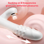Amoura Clitoral Vibrator with Suction, Personal Massager, Vibrating & Thrusting, Women's, Silicone, Waterproof IPX6 – waterproof vibrator
