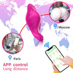 Amoura Clitoral Wearable Vibrator, Egg Massager, 9-Mode Vibrating, Women's, App-Controlled, Medical-Grade Silicone, IPX6 Waterproof – couples vibrator