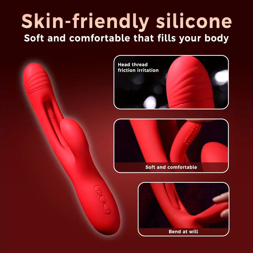 Amoura Clitoral & G-Spot Vibrator, Personal Massager, Tapping & Suction, Women's, Remote Control, Medical-Grade Silicone, Waterproof – remote control vibrator