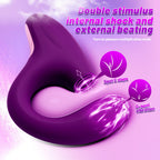 Amoura Rabbit G-Spot & Clitoral Vibrator, 2-in-1, Vibrating, Women's, Silicone – 2-in-1 vibrator