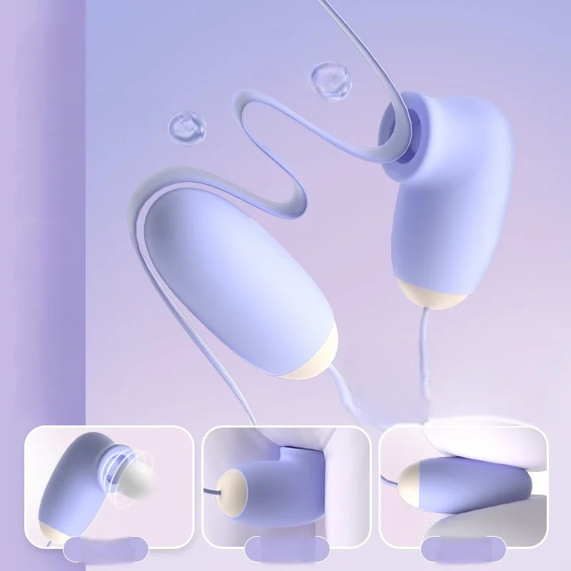 Amoura Vibrator (Couples Vibrator), Couples play / Couples toy system, Vibrating & Sucking (dual-function mechanism), Unisex (couples-focused, suitable for both partners), Manual (no remote or app – waterproof vibrator