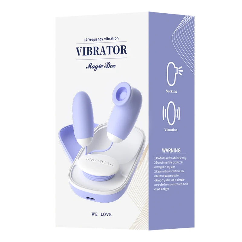 Amoura Vibrator (Couples Vibrator), Couples play / Couples toy system, Vibrating & Sucking (dual-function mechanism), Unisex (couples-focused, suitable for both partners), Manual (no remote or app – manual vibrator