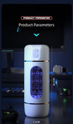 Amoura P-65 Male Masturbator, Oral Stroker, Vibrating & Suction, Remote Control, TPE