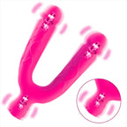 Amoura Double-Headed Dildo Vibrator, Lesbian, Dual Vibration, Silicone, Waterproof – dual stimulation vibrator
