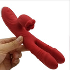 Amoura Clitoral & Vaginal & G-Spot Dual-Head Wand Vibrator, Thrusting & Tongue-Licking, Women's, Silicone, Waterproof – clitoral vibrator
