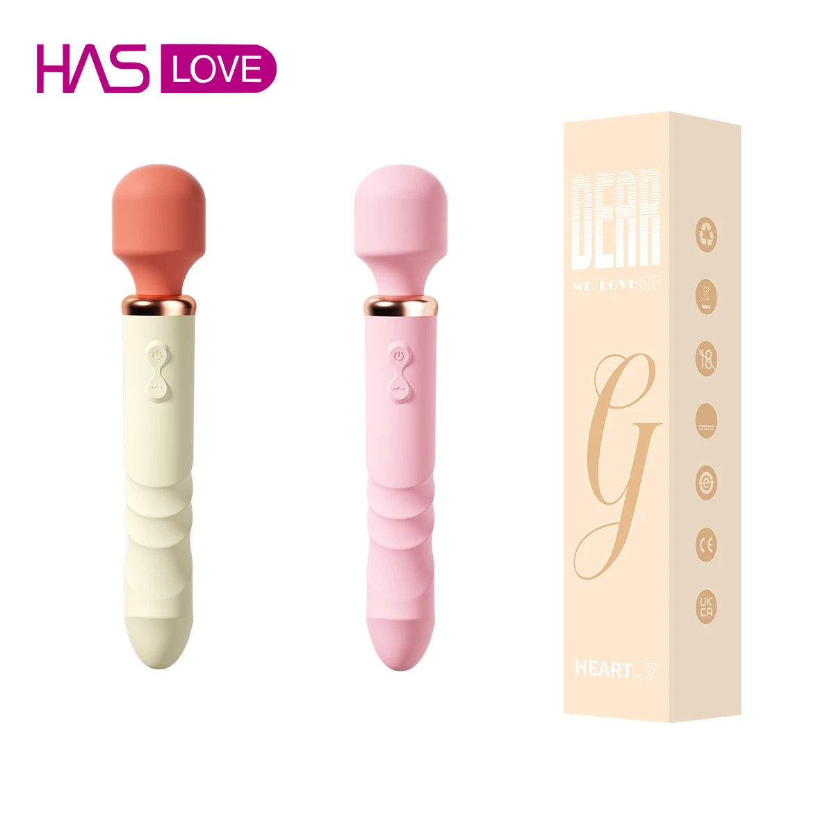 Amoura Vaginal & Anal Double-Ended Vibrator, Personal Massager, Dual Motor Vibrating, Women's, Liquid Silicone, Heating