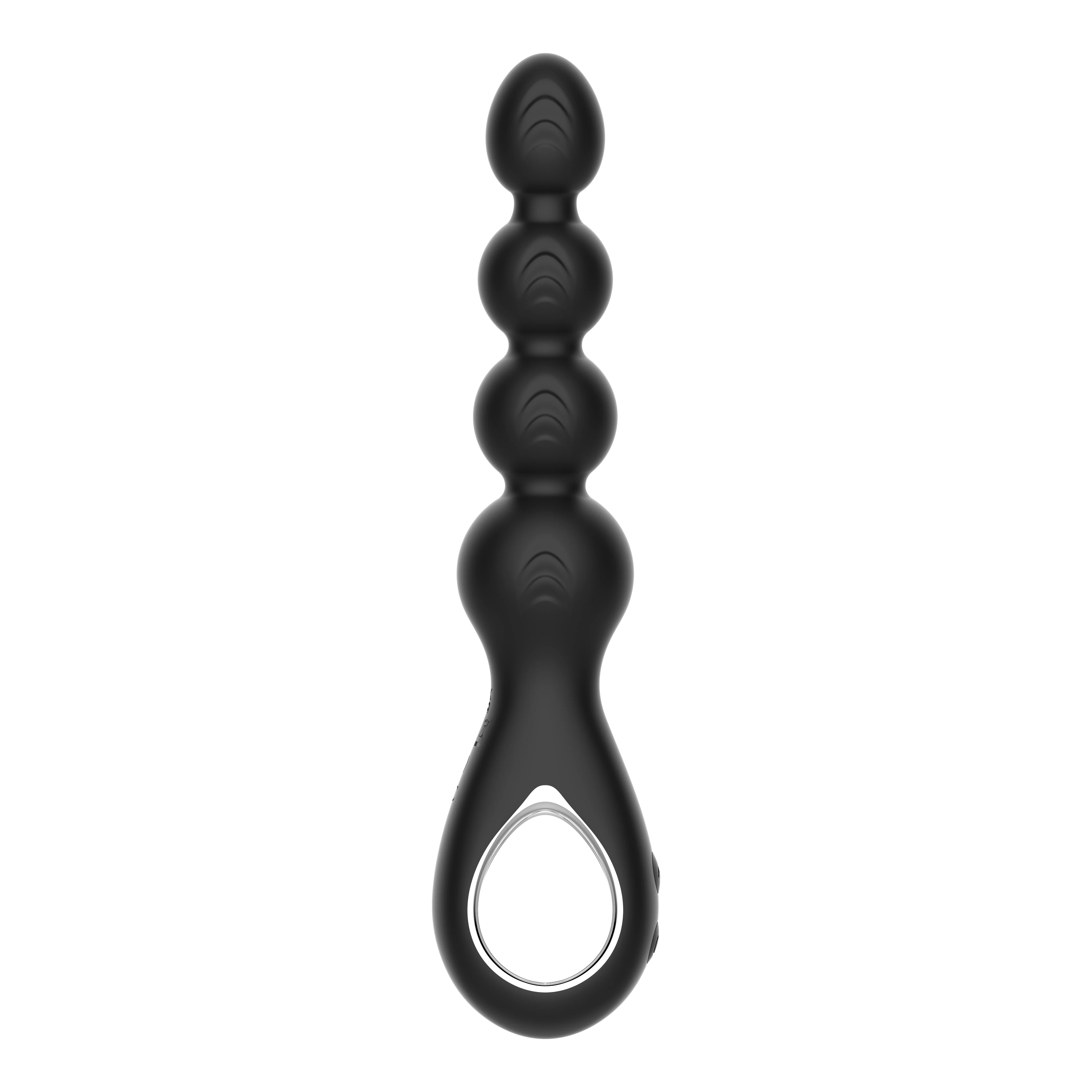 Amoura Anal Plug with Pulling Beads, Remote Control, Vibrating & Rotating, Silicone Secondary image