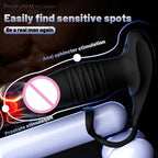 Amoura Anal & Prostate Vibrator, Thrusting & Vibrating, Unisex, App-Controlled, Medical-Grade Silicone – dual zone stimulator