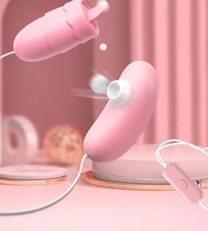 Amoura Clitoral Egg Vibrator, Personal Massager, Suction & Tongue-Flicking, Women's – USB rechargeable vibrator