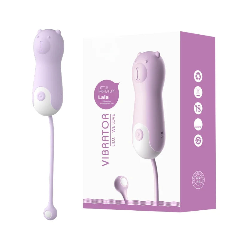 Amoura Clitoral & Vaginal Egg Vibrator, Personal Massager, Vibrating, Women's, Silicone, Waterproof – Egg Vibrator