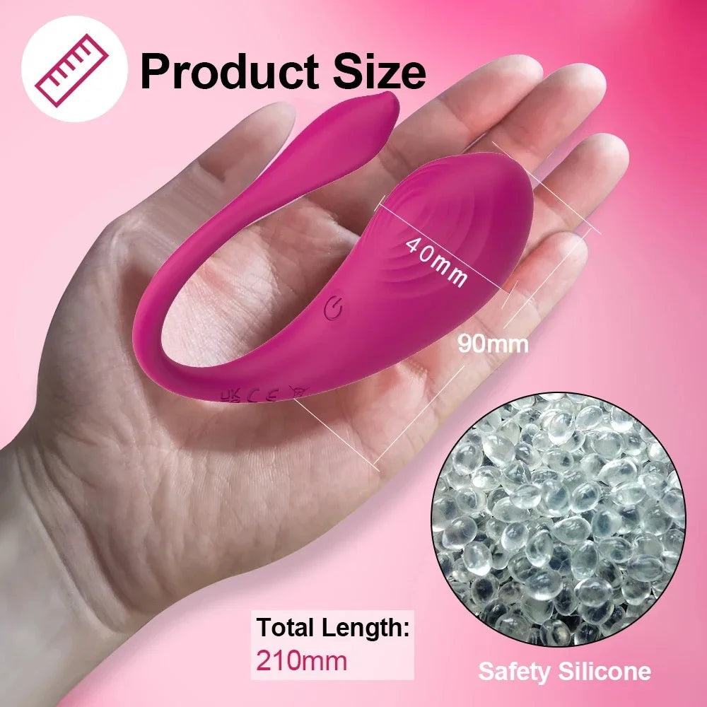 Amoura Clitoral & G-Spot Egg Vibrator, Personal Massager, Vibrating, Women's, App-Controlled, Silicone, Waterproof – app-controlled vibrator