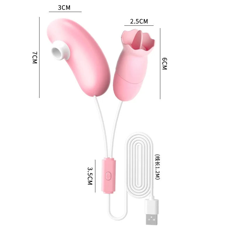Amoura Clitoral Egg Vibrator, Personal Massager, Suction & Tongue-Flicking, Women's – love egg
