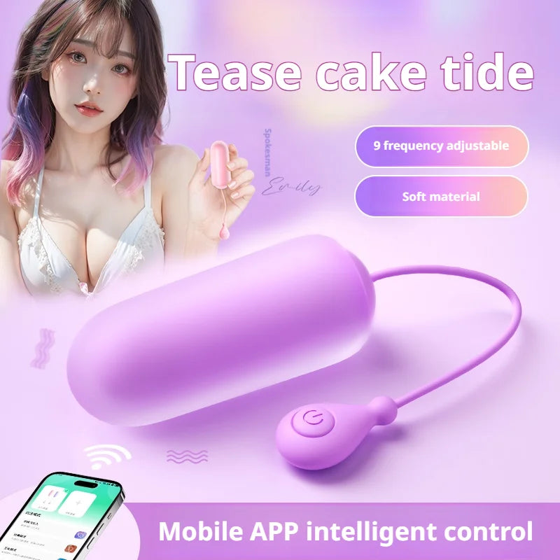 Amoura Clitoral Egg Vibrator, Personal Massager, 9 Speeds, Women's, Wireless, Silicone, Waterproof – body-safe silicone