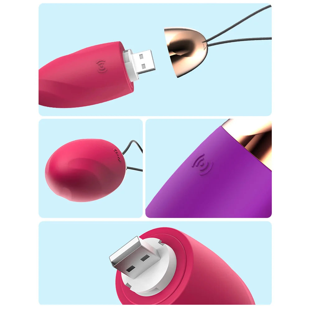 Amoura Clitoral & Anal Egg Vibrator, Personal Massager, Vibrating, Women's, Remote Control, Silicone, Waterproof – clitoral egg vibrator