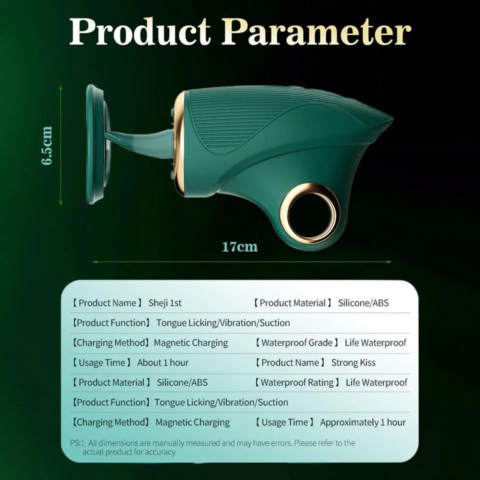 Amoura Clitoral & G-Spot Vibrator, Tongue-Licking & Suction, Women's, Silicone, Waterproof – suction vibrator