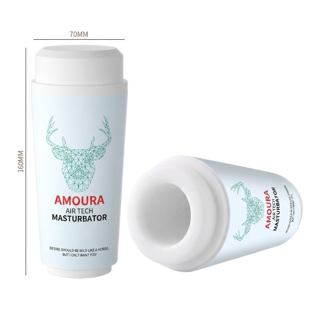 Amoura Male Penis Enlargement Pump & Masturbation Cup, Manual Stroker