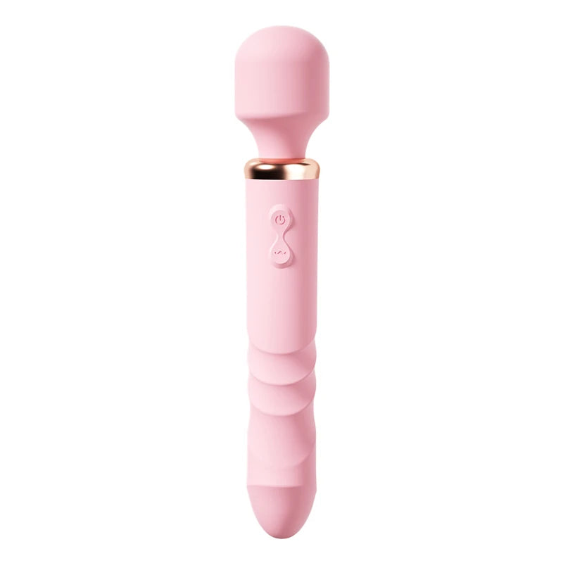 Amoura Vaginal & Anal Double-Ended Vibrator, Personal Massager, Dual Motor Vibrating, Women's, Liquid Silicone, Heating