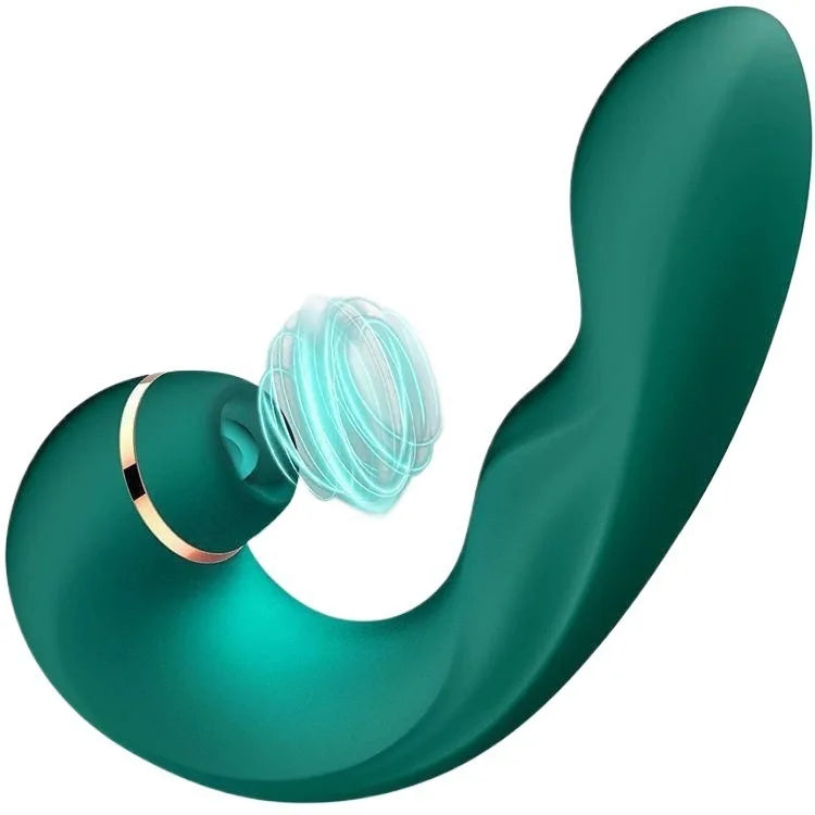 Amoura G-Spot & Clitoral Wand Vibrator, Sucking & Vibrating & Patting, Women's, Silicone – wand vibrator