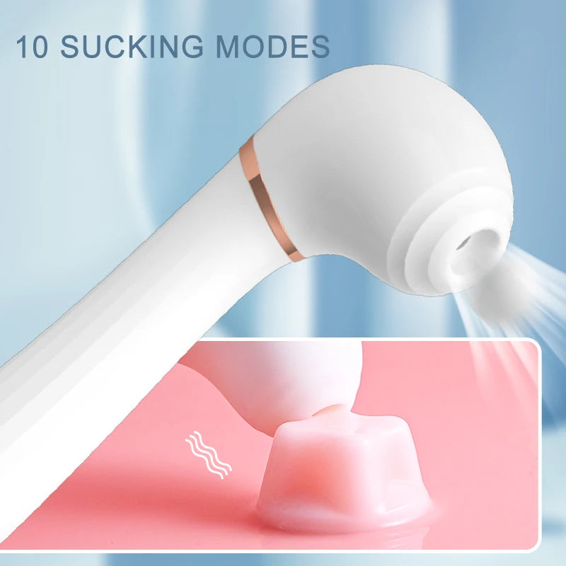 Amoura G-Spot Vibrator, Dual Suction & Vibration, Women's, Personal Massager, Medical-Grade Silicone, IPX4 Waterproof – USB Rechargeable Vibrator