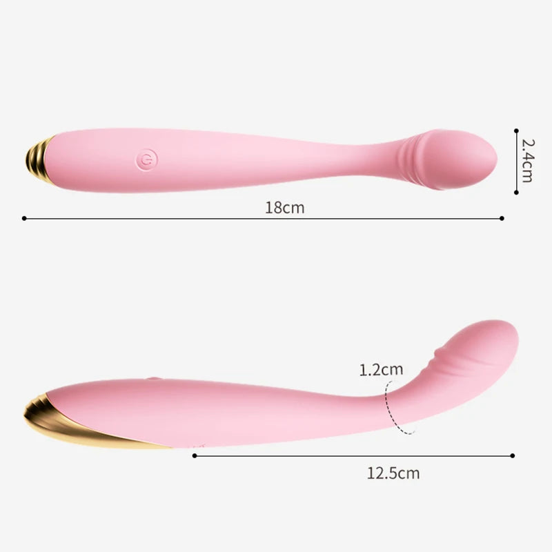 Amoura 10-Mode Vibrating (vibration modes confirmed; USB/rechargeable omitted per standard), G-Spot Vibrator, Personal Massager, 10-Mode Vibrating, Women's, Silicone – G-spot dildo