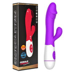 Amoura G-Spot Wand Vibrator, Personal Massager, Dual Vibration, Women's, Variable Frequency, Silicone, Waterproof – Waterproof Vibrator