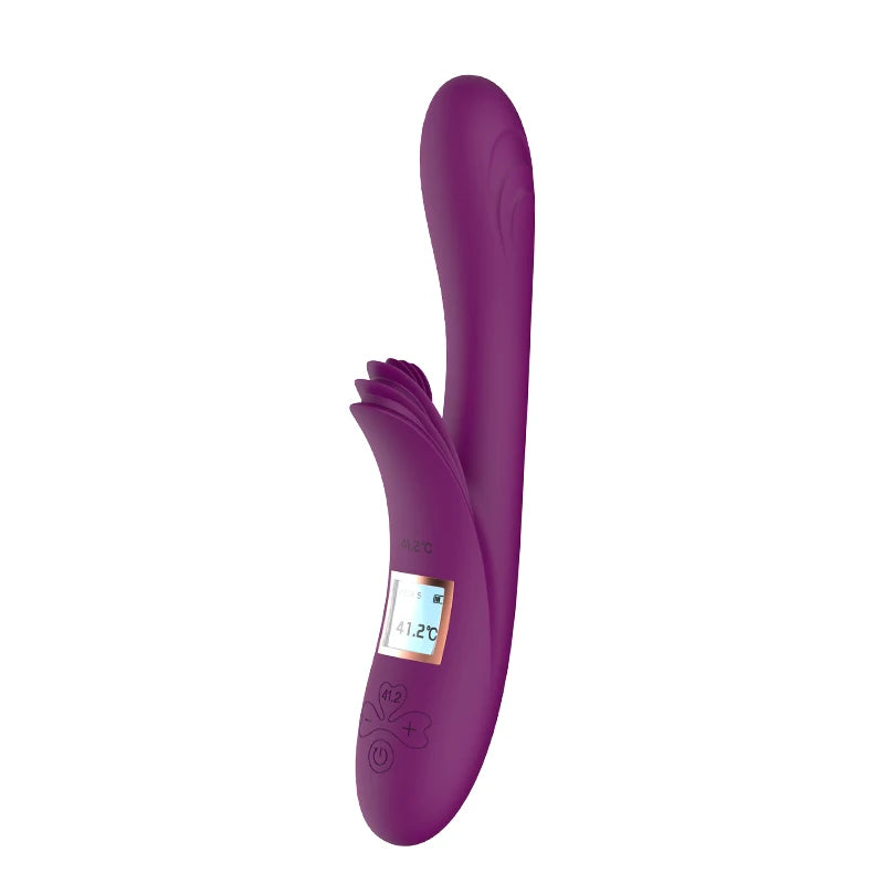 Amoura G-Spot & Clitoral Rabbit Vibrator, Heating Massager, Vibrating & Heating, Women's, Medical-Grade Silicone, Waterproof – clitoral vibrator