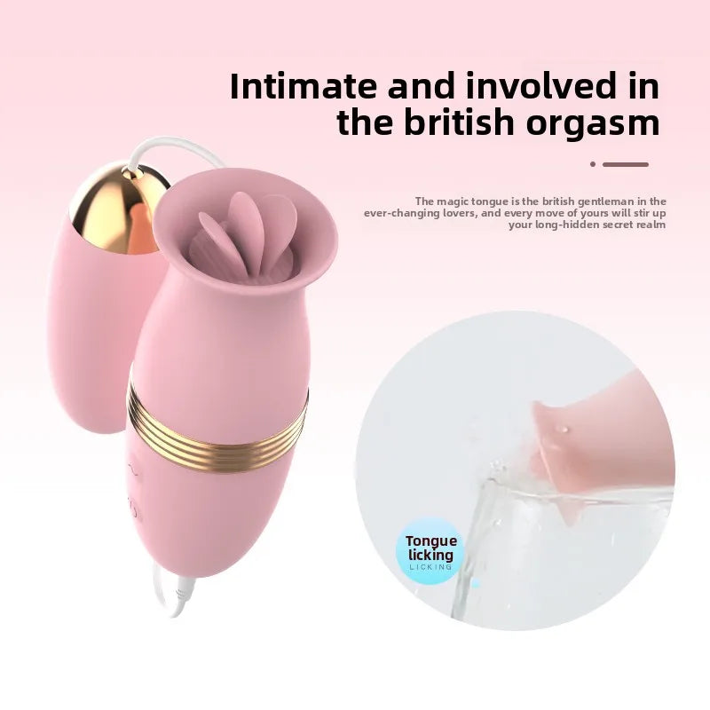 Amoura Clitoral Tongue-Licking Vibrator, Personal Massager, Licking & Vibrating, Women's, App-Controlled, Silicone, Waterproof – waterproof vibrator