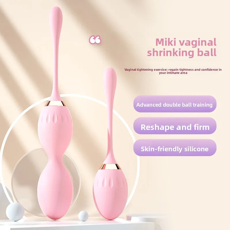 Amoura Double Ball Swan Kegel Balls, Pelvic Floor Trainer, Silicone, IPX7 Waterproof – pelvic health