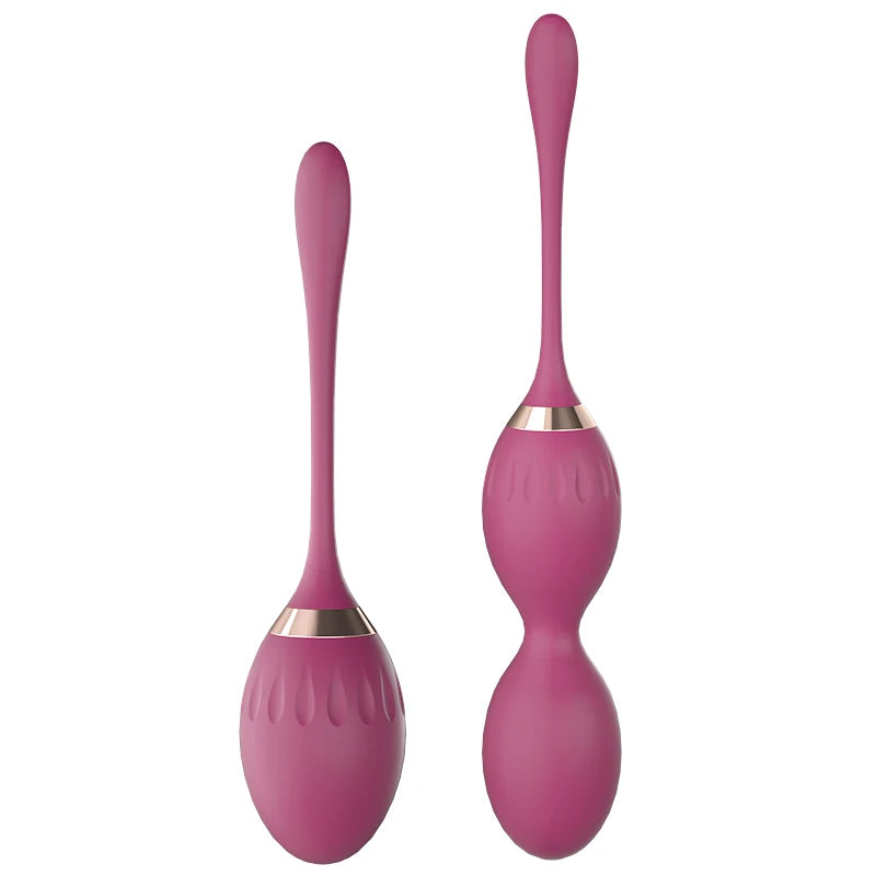 Amoura Double Ball Swan Kegel Balls, Pelvic Floor Trainer, Silicone, IPX7 Waterproof – ben wa balls