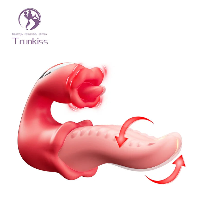 Amoura Clitoral & Nipple Licking Vibrator, Personal Massager, Vibrating & Licking, Women's, Silicone – nipple vibrator